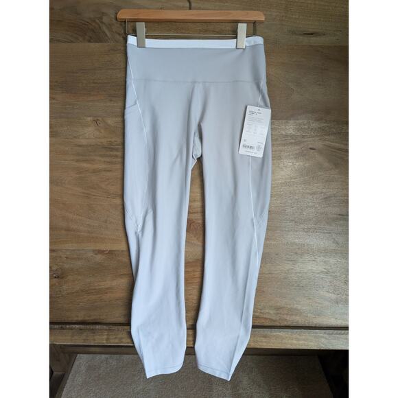 Athleta Leggings Womens S Smoke Gray Interval Stash Tipped 7/8 Tight 410371 NWT - Picture 1 of 3